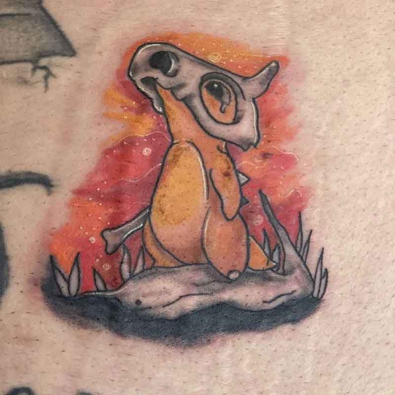 Cubone Pokemon Tattoo 3