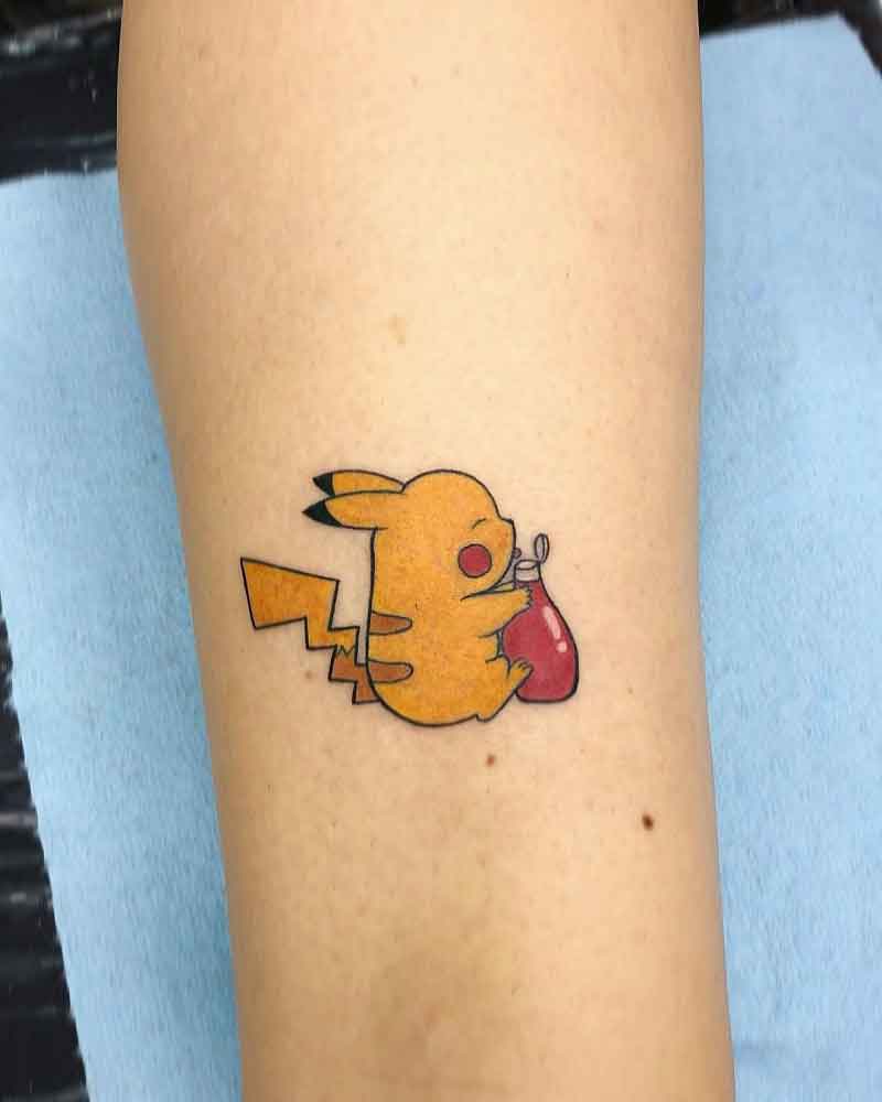 Tattoo uploaded by Xavier  Pikachu tattoo by bakajennah on Instagram  pikachu pokeball kawaii cute pokemon anime videogame tvshow pokemon  anime videogame tvshow  Tattoodo