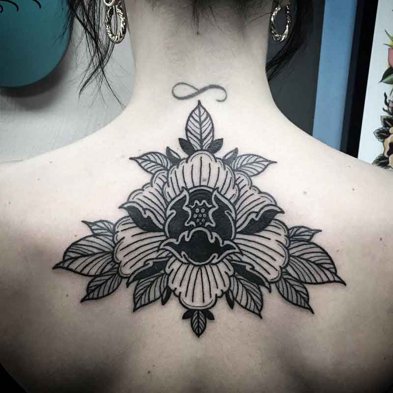 Dark Peony Tattoo 3