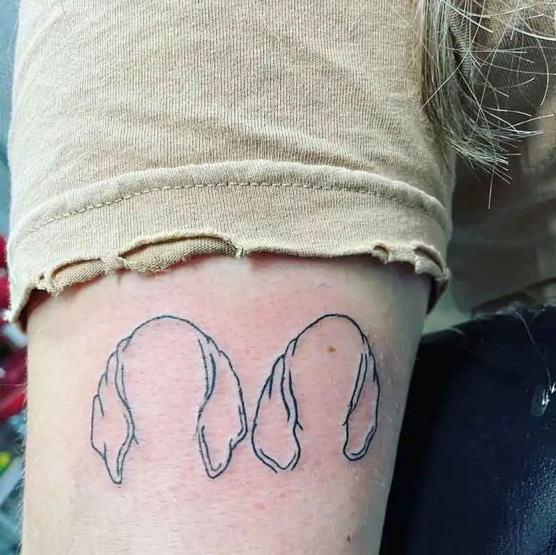 Dog Ear Tattoos 1