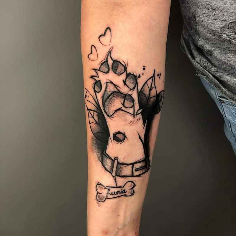 Dog Hand Tattoos 2