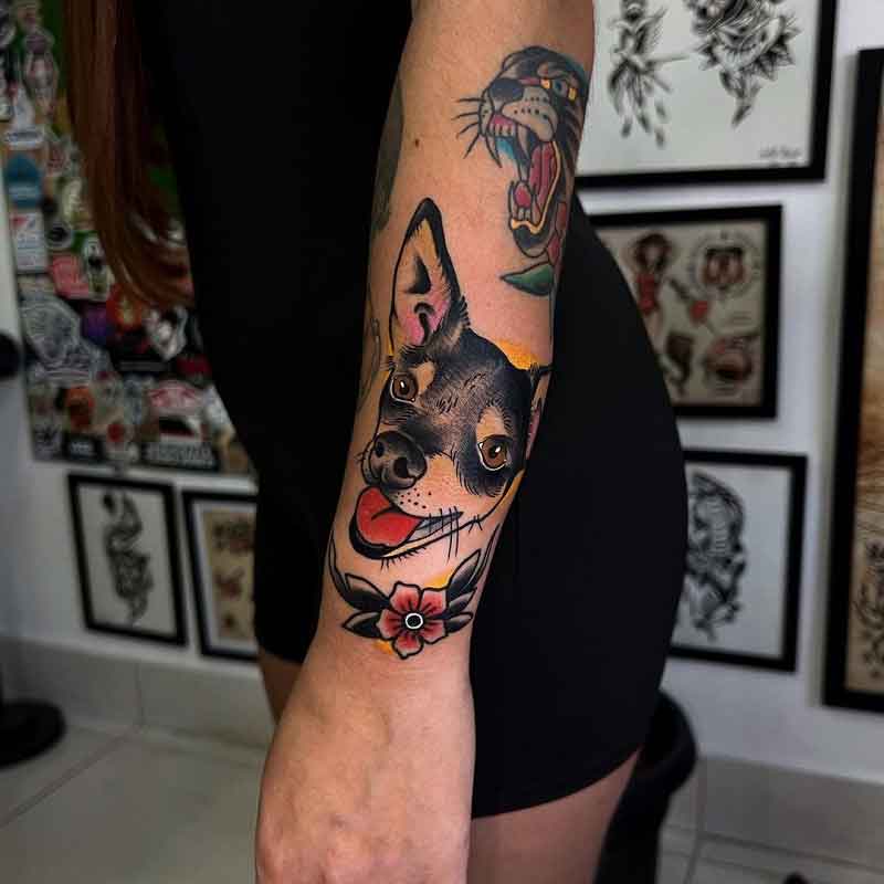 Dog Tattoos On Arm 1