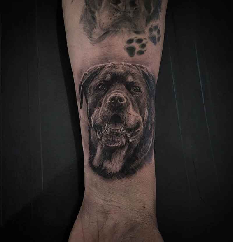 Dog Tattoos On Arm 2