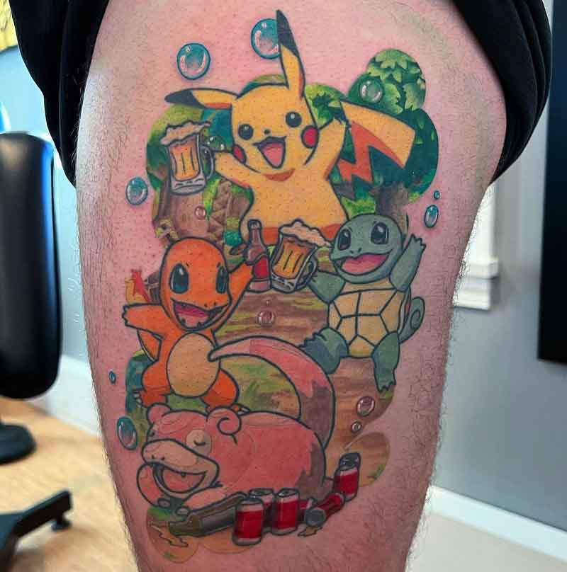Drunk Pokemon Tattoo 3