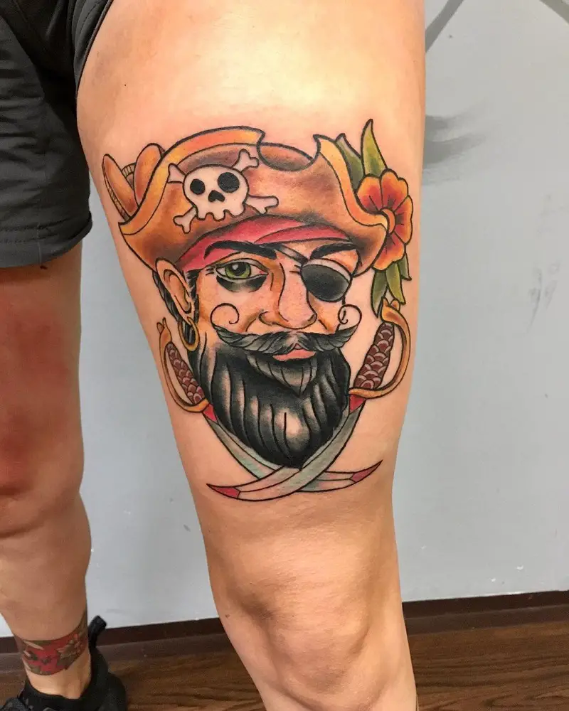 Top 53 Pirate Tattoo Ideas 2021 Inspiration Guide  Pirate tattoo Pirate  skull tattoos Tattoos for guys