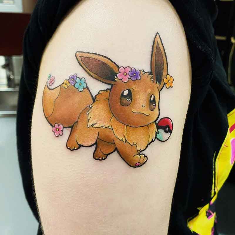 Eevee Pokemon Tattoo 1
