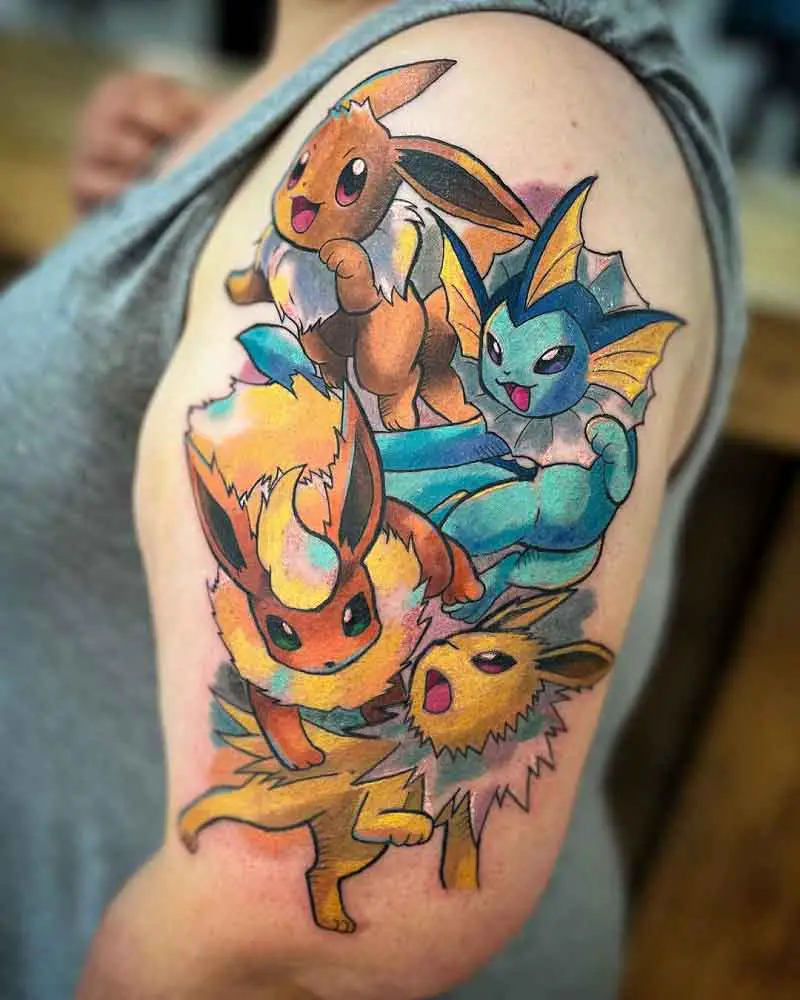 Eevee Pokemon Tattoo 3