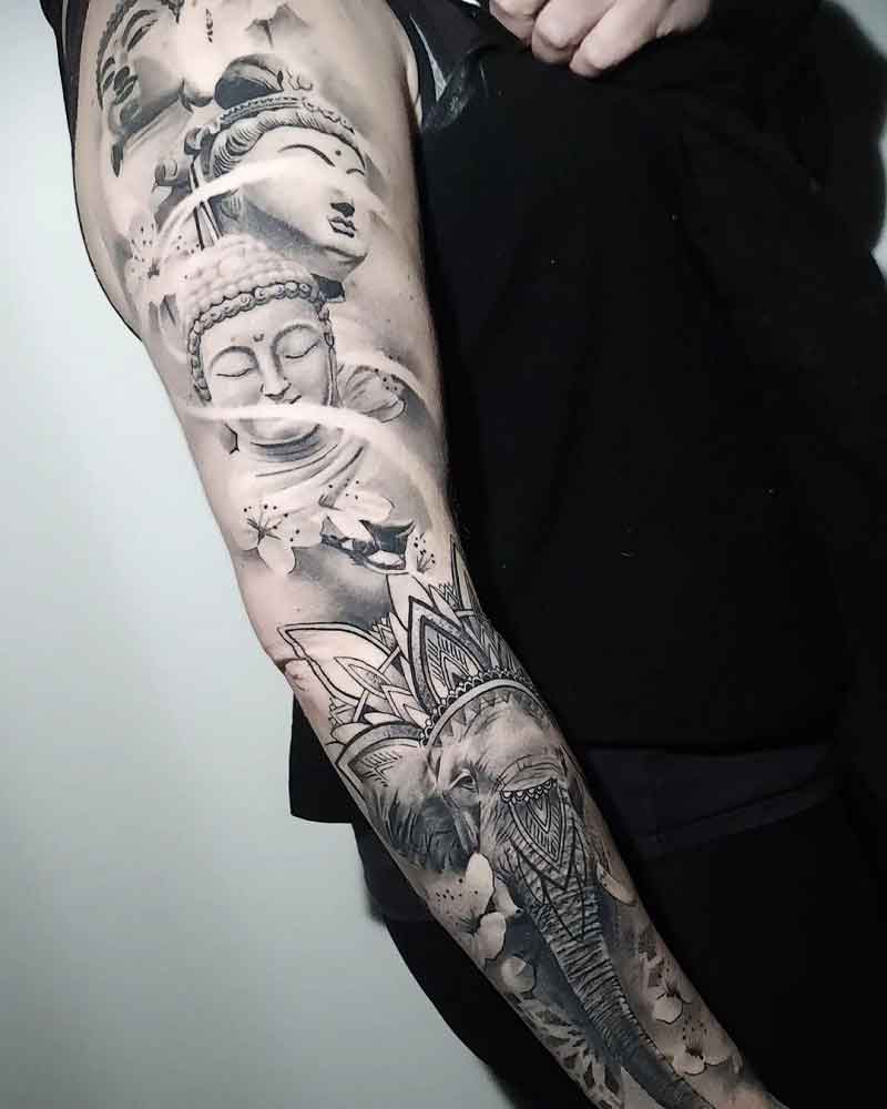 Elephant Buddha Tattoo 3