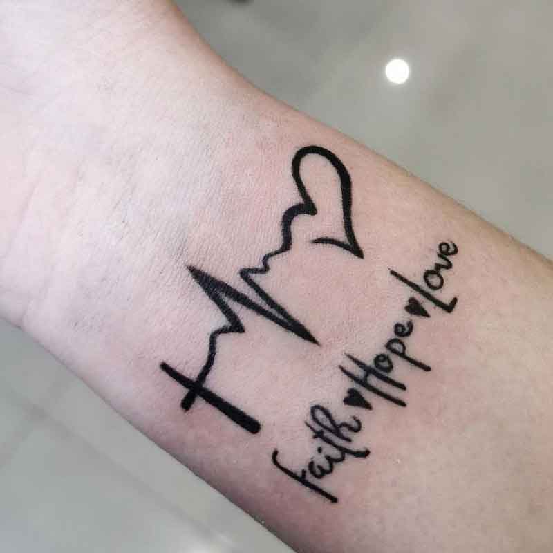 Faith Hope Love Tattoo Waterproof Boy and Girl Temporary Body Tattoo