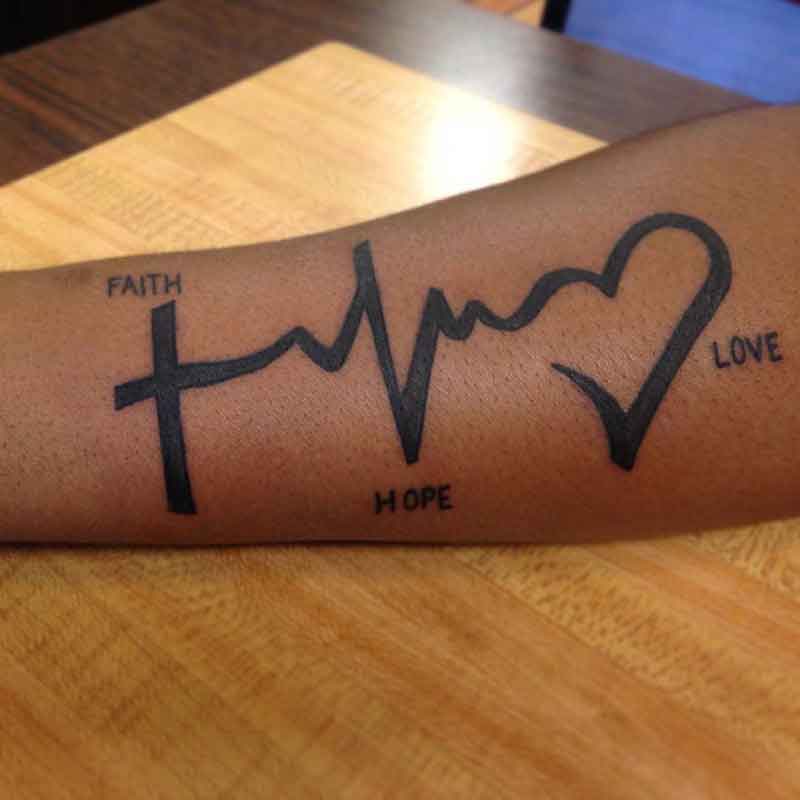 Faith Love Hope Tattoo 5