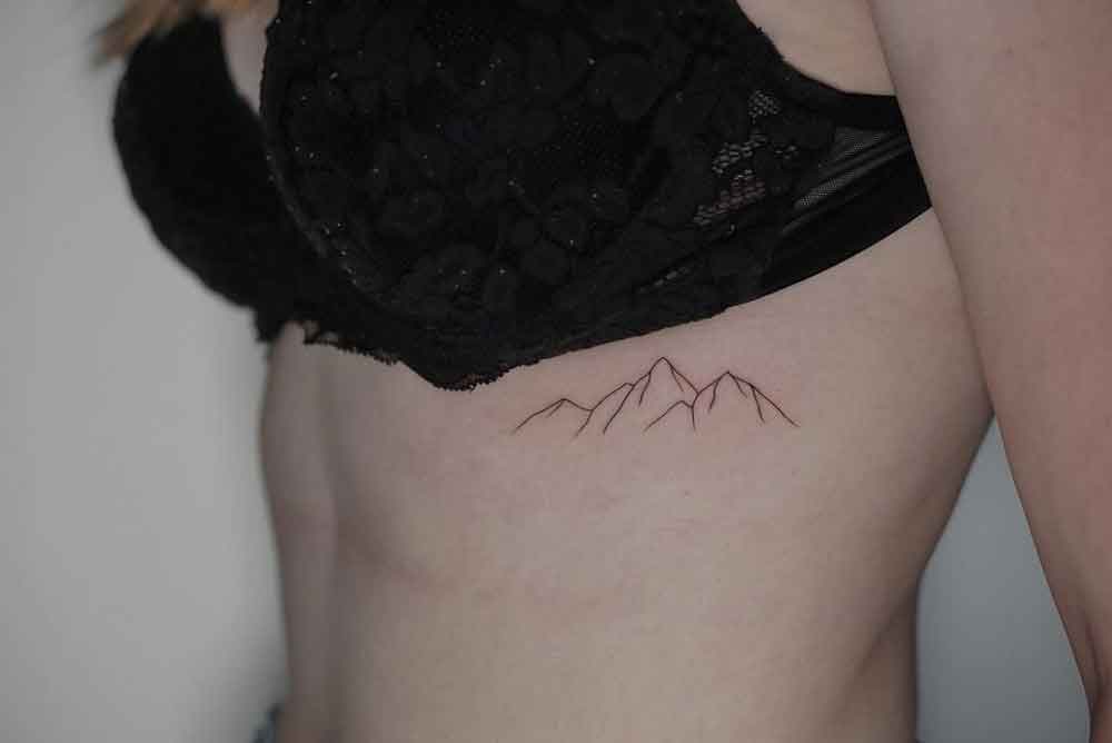 Feminine Mountain Tattoo 1