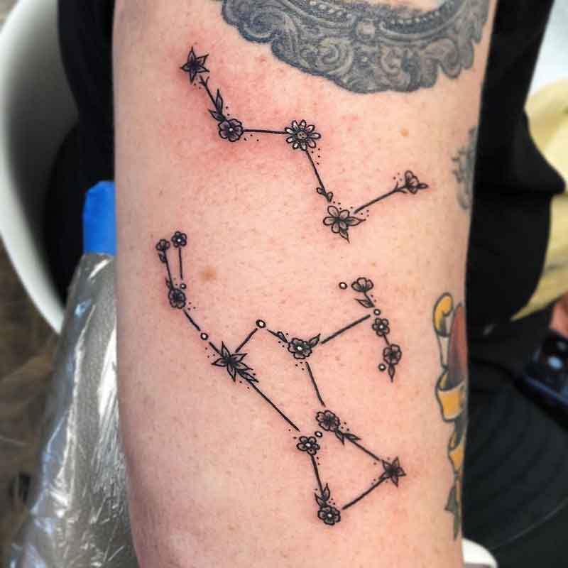 Flower Constellation Tattoo 2