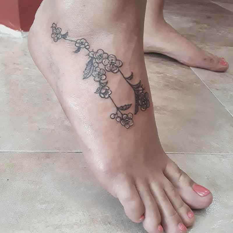Flower Taurus Constellation Tattoo 1
