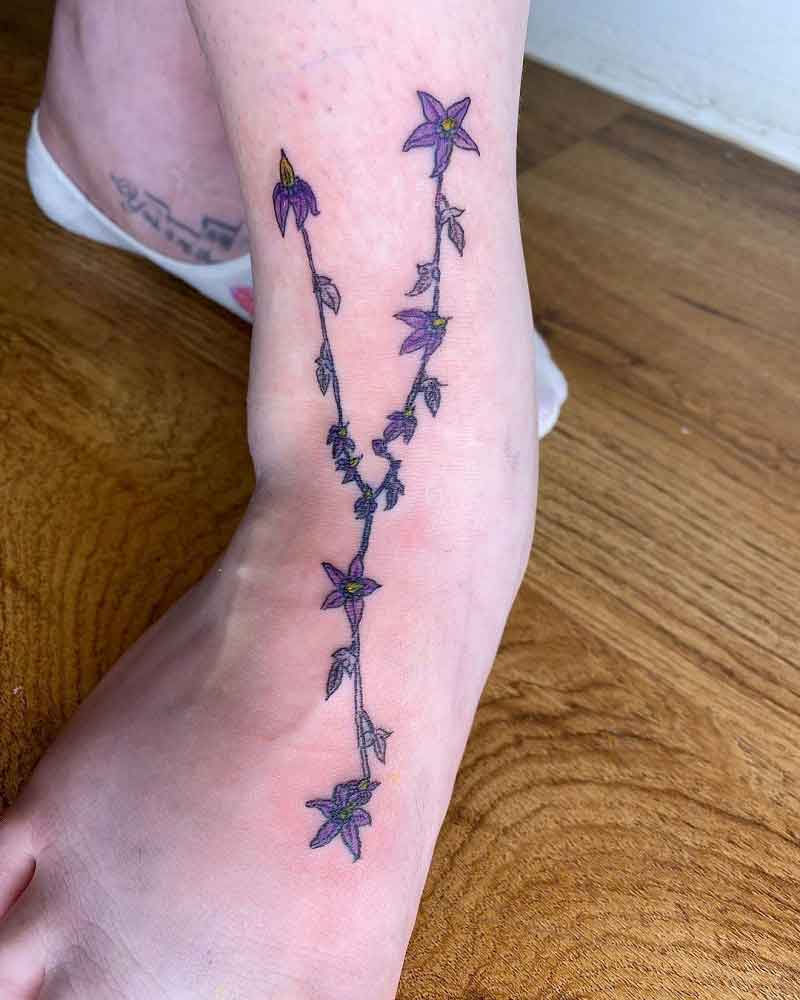 Flower Taurus Constellation Tattoo 2