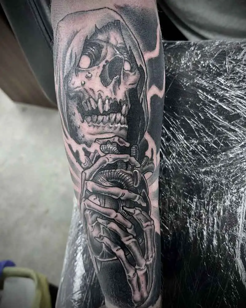 Forearm Grim Reaper Tattoo 3