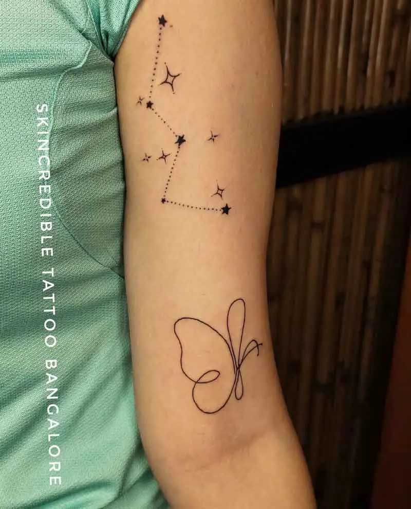 Fox Constellation Tattoo 1