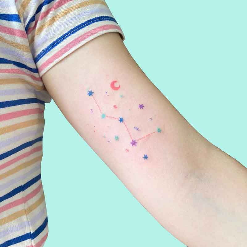 Fox Constellation Tattoo 3