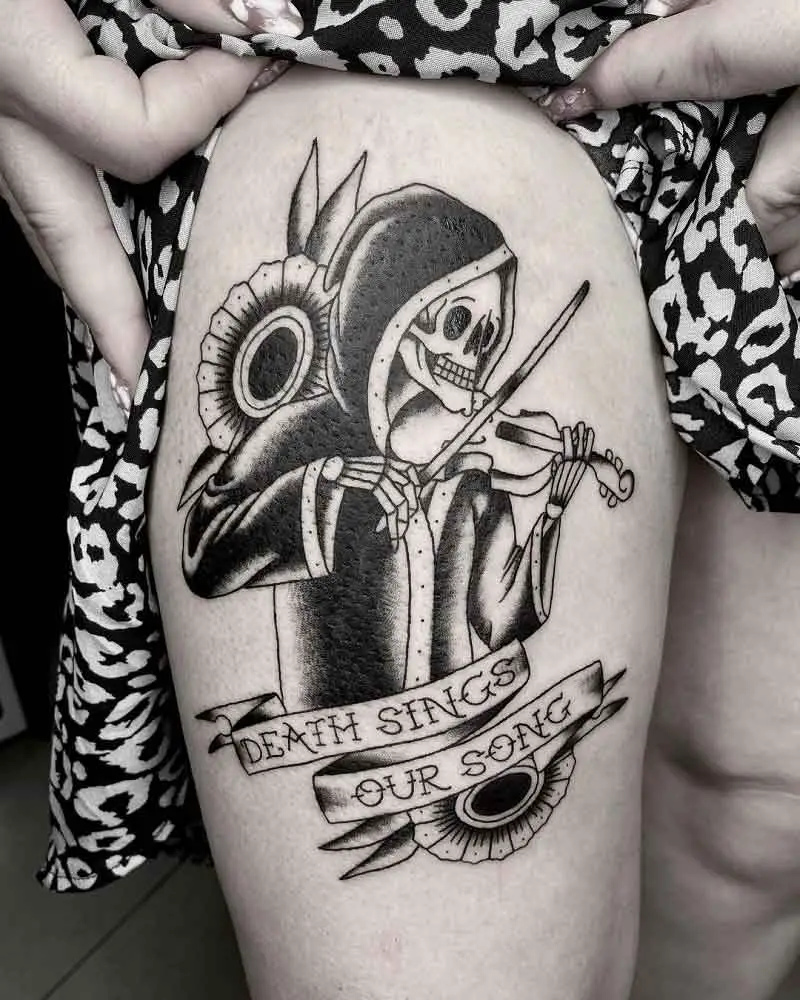 Funny Grim Reaper Tattoo 2