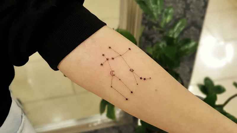 Gemini Constellation Tattoo 1