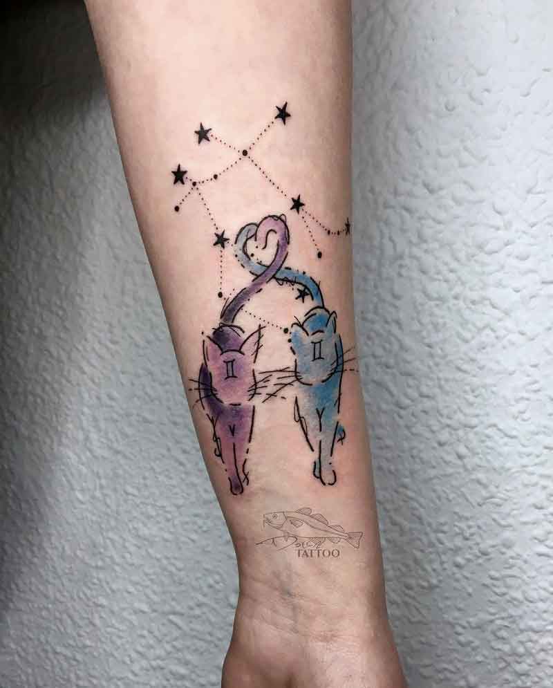 Gemini Constellation Tattoo 2