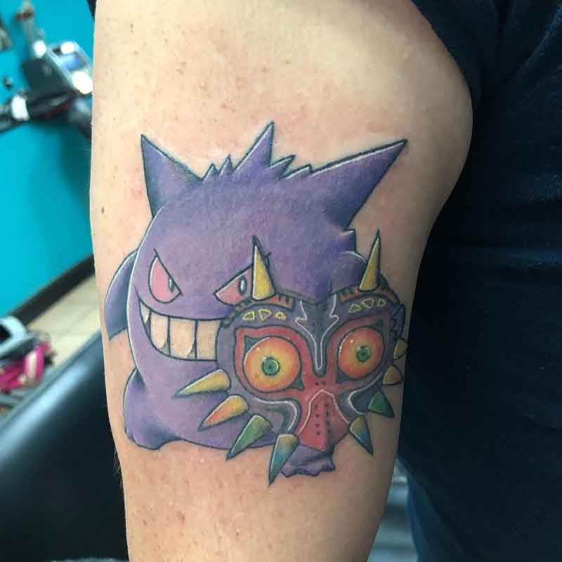 Gengar Pokemon Tattoo 1