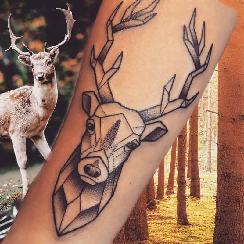 Top more than 78 deer tattoos on forearm best  thtantai2