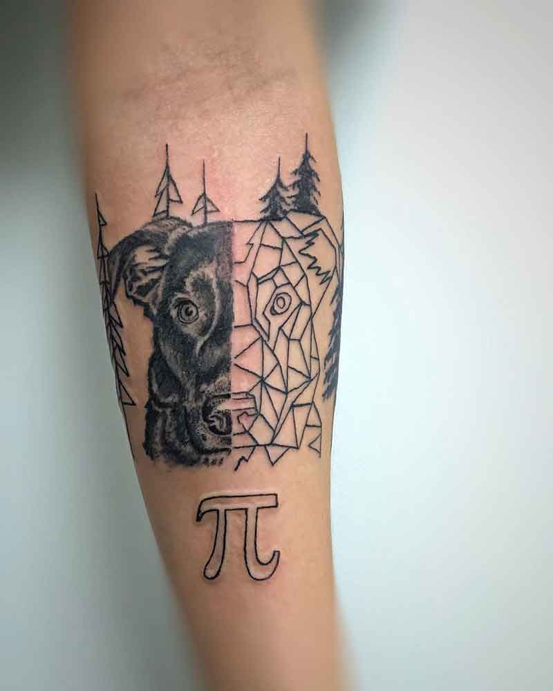 Geometric Dog Tattoos 2