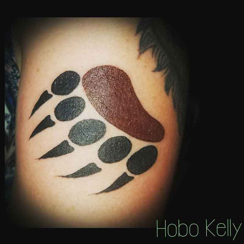 Greek Bear Paw Tattoo 3