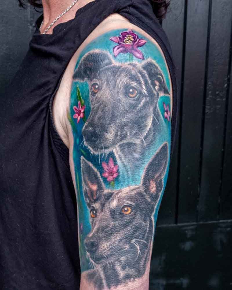 Greyhound Dog Tattoos 3