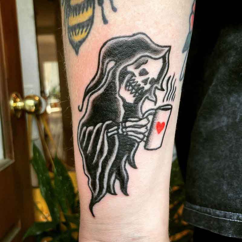 Grim Reaper Heart Tattoo 3