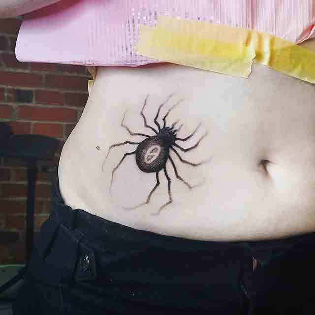 girl spider tattoo on stomachTikTok Search