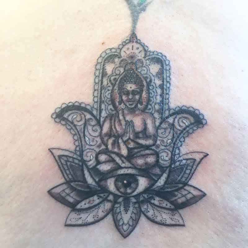 Hamsa Buddha Tattoo 2