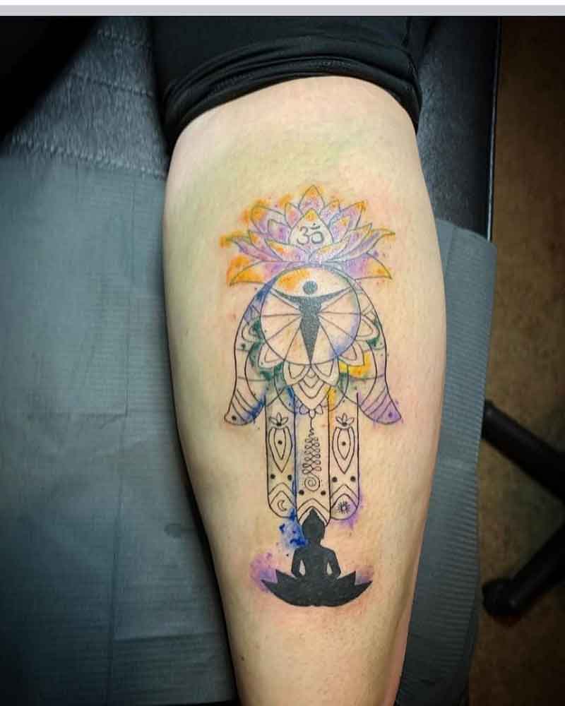 Hamsa Buddha Tattoo 3