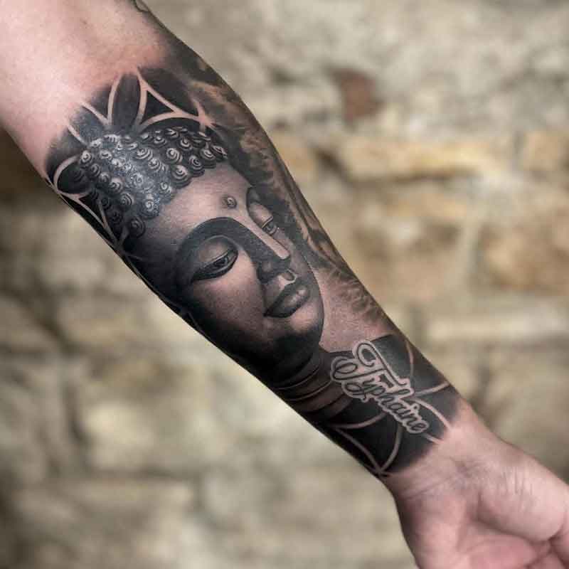 Hand Buddha Tattoo 2