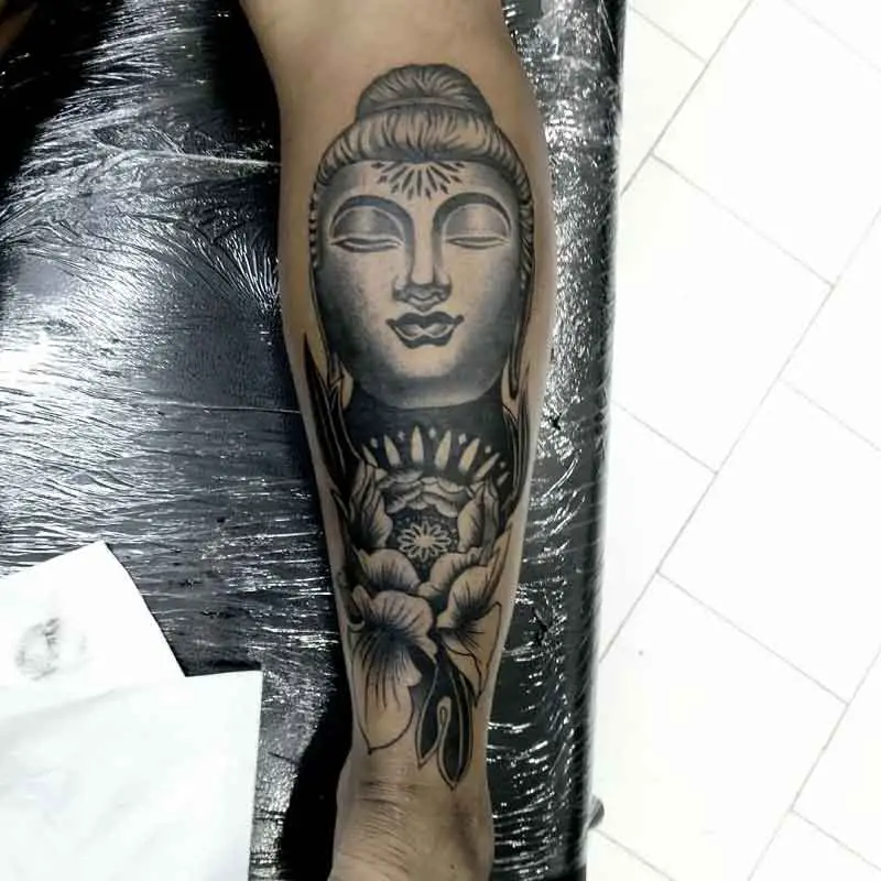 Hand Buddha Tattoo 3