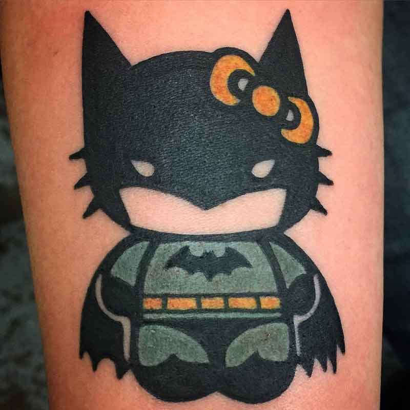 Hello Kitty Batman Tattoo 2