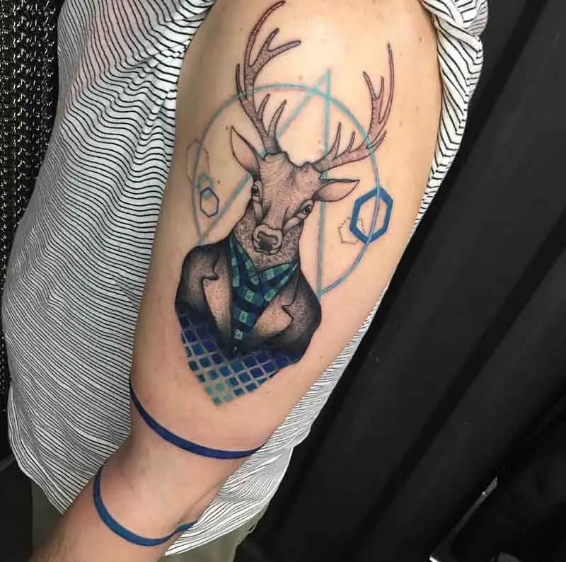 Hipster Deer Tattoo 2