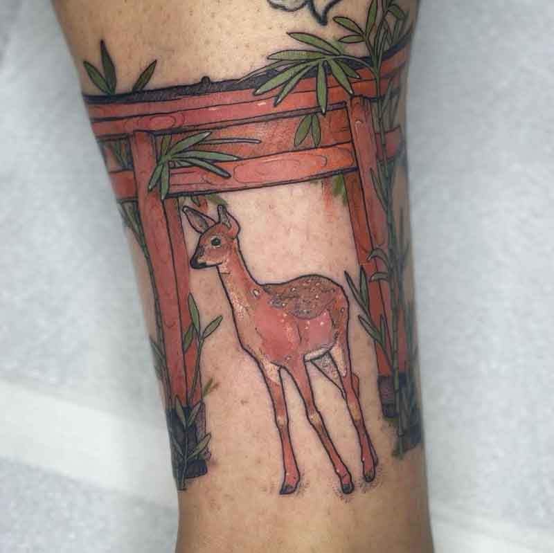 Japanese Deer Tattoo 3