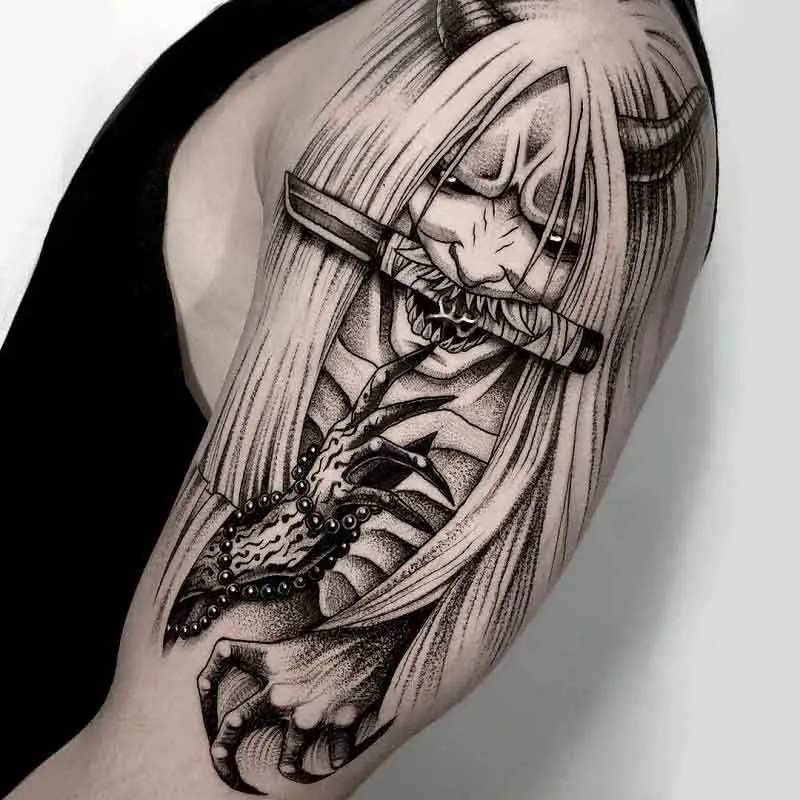 Japanese Grim Reaper Tattoo 1