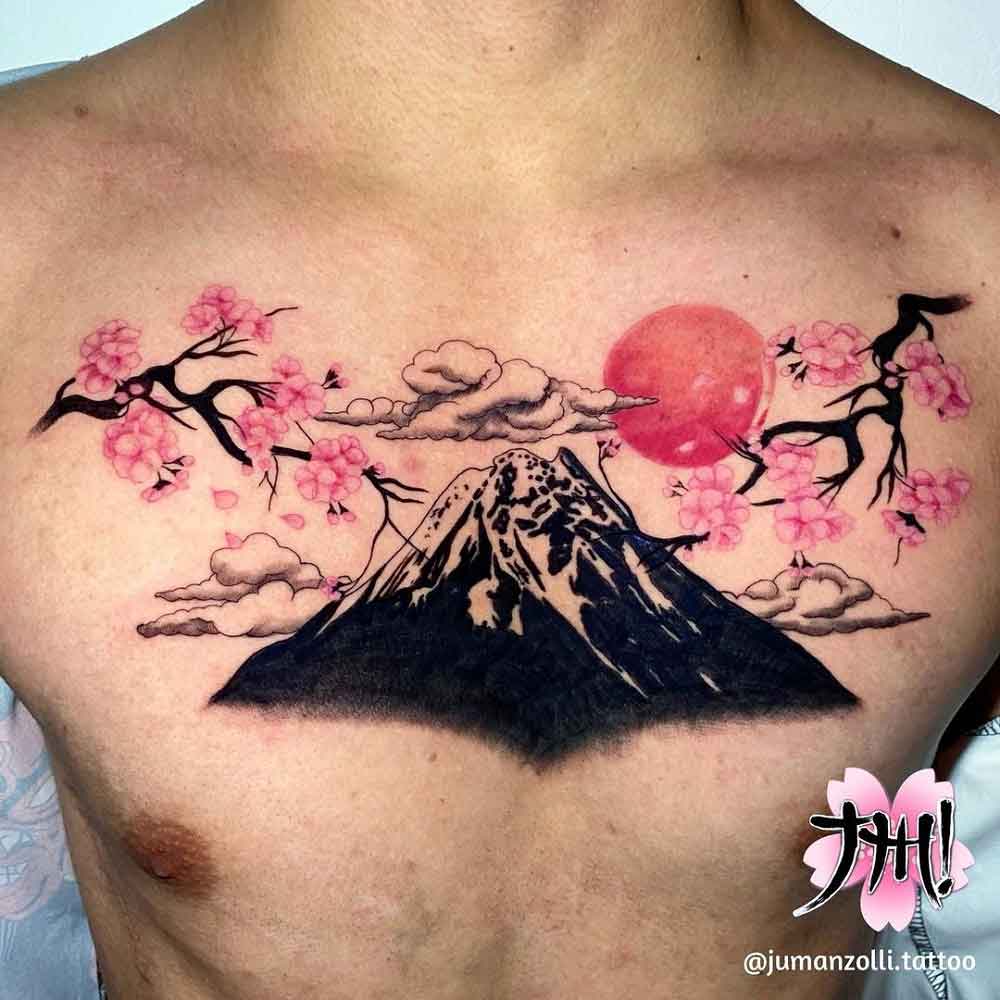 Japanese Mountain Tattoo 2