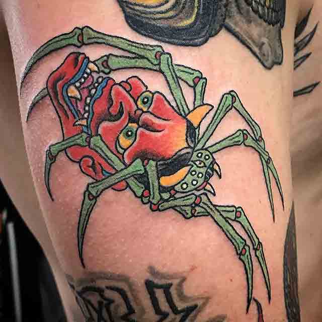 Traditional Spider Tattoo Idea  BlackInk