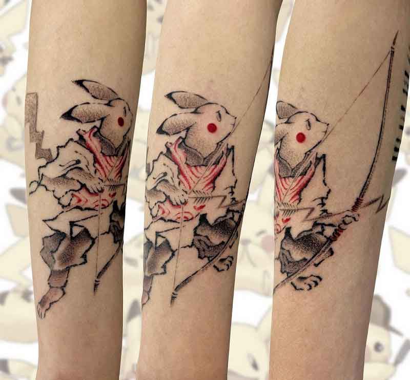 Japanese Style Pokemon Tattoo 3