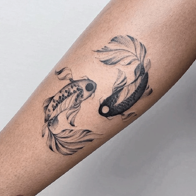 Koi Fish Pisces Tattoo 1