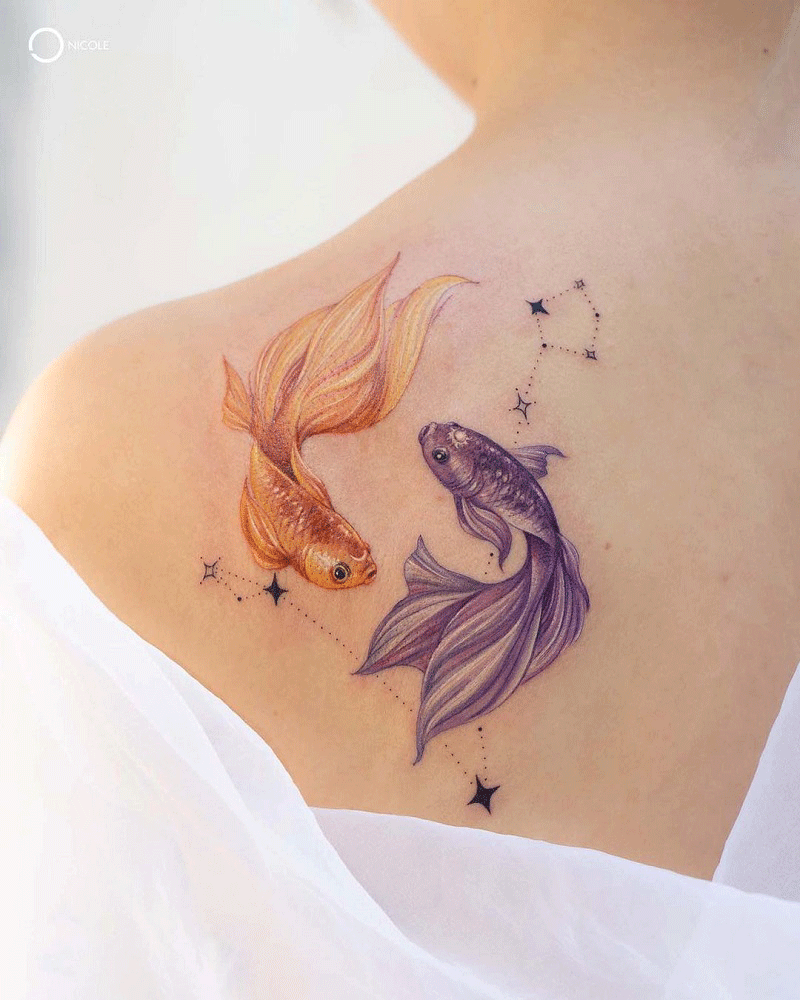 Koi Fish Pisces Tattoo 3