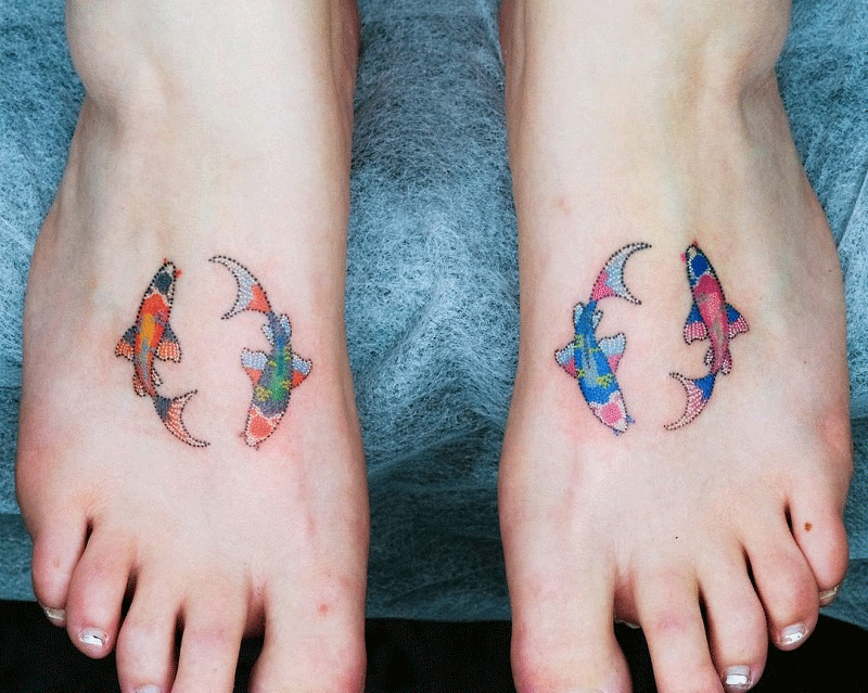 Koi Fish Pisces Tattoo 5