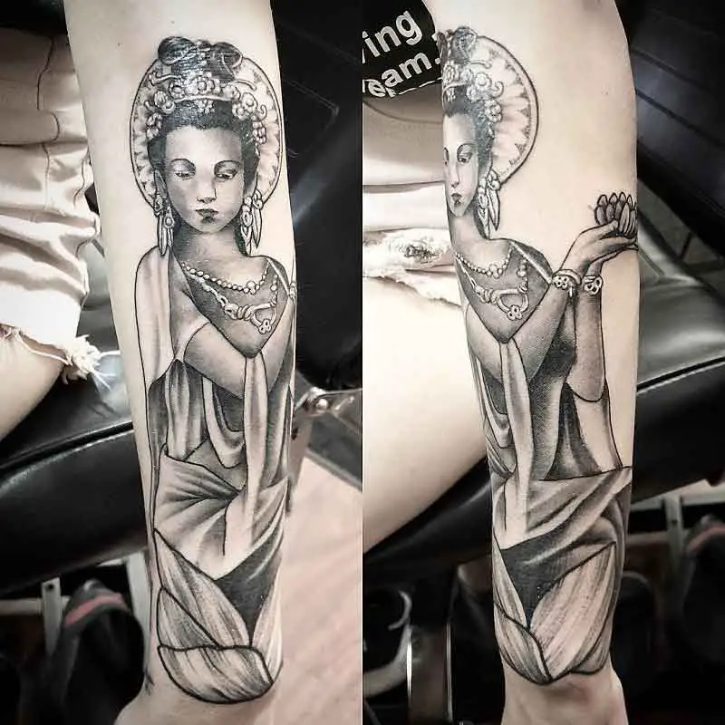 Lady Buddha Tattoo 3