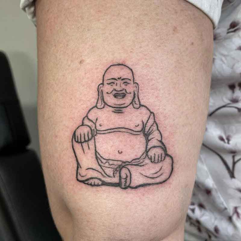 Laughing Buddha Tattoo 2