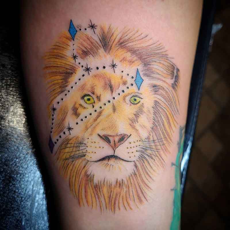 Leo Constellation Tattoo 2