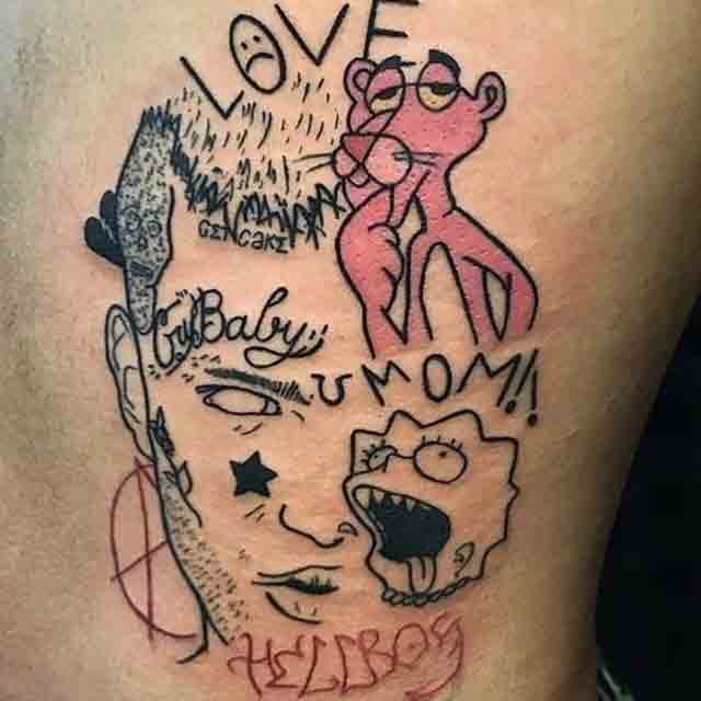 55 Lil Peep Tattoo Ideas to Show How Much You Know Him  Wild Tattoo Art