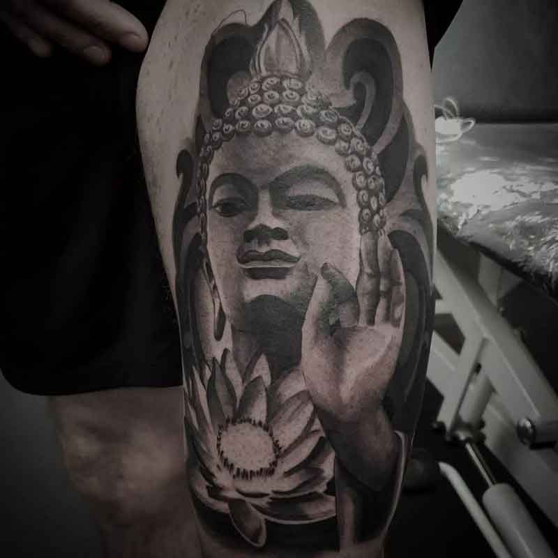 Lotus Buddha Tattoo 1